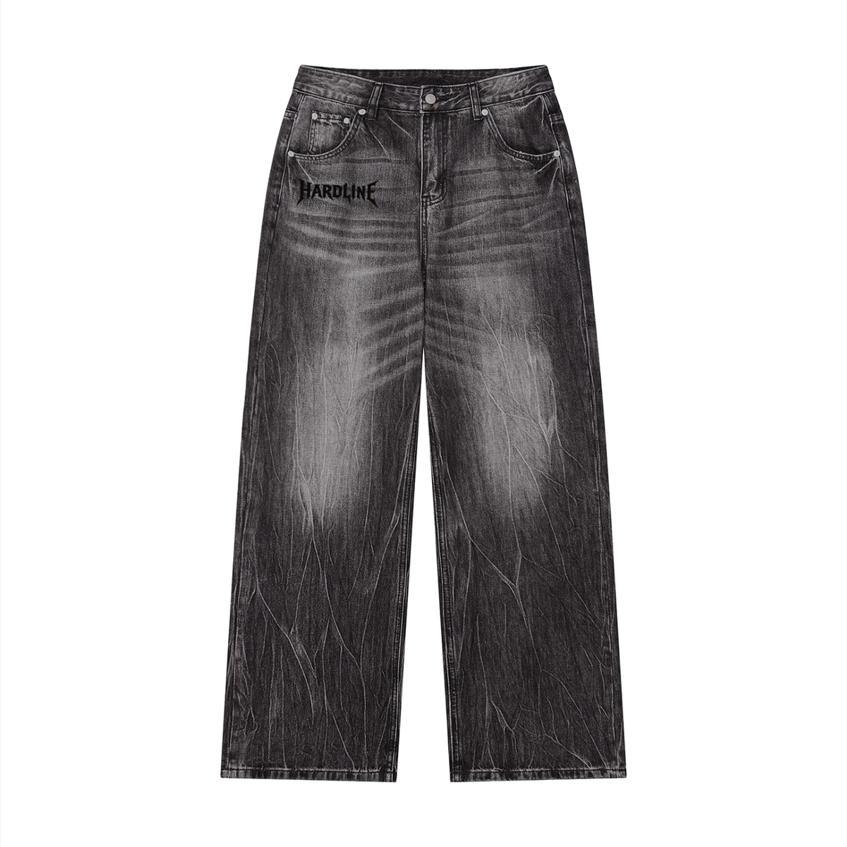Men’s Vintage Wash Wide Leg Jeans